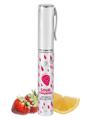 Spray Sexe Oral Fraise Acidulée Bouche Humide 11gr Secret Play
